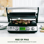 Elite 6-in-1 Contact Grill, Pfas-free Ceramic Non-stick, Adjustable Temperature | Black