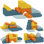 AIYAPLAY 9-piece Soft Play Set With Detachable Cover For Kids Motor Skills