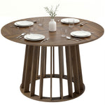 HOMCOM Modern Dining Table For 4-6 People 120 Cm Light Walnut