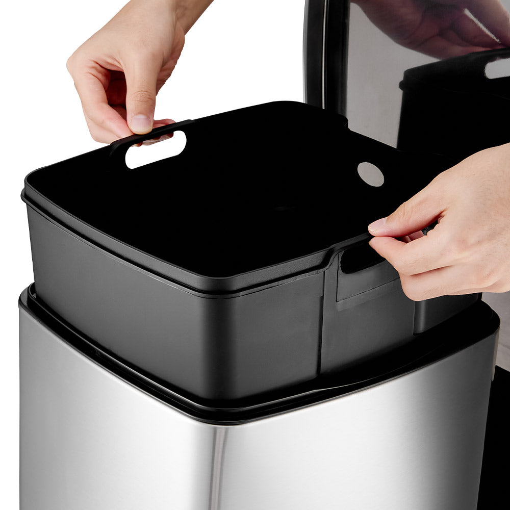 Stainless Steel Step Open Trash Can | 30l