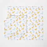 Majestic Stag Grey Christmas Napkins, Set Of 4