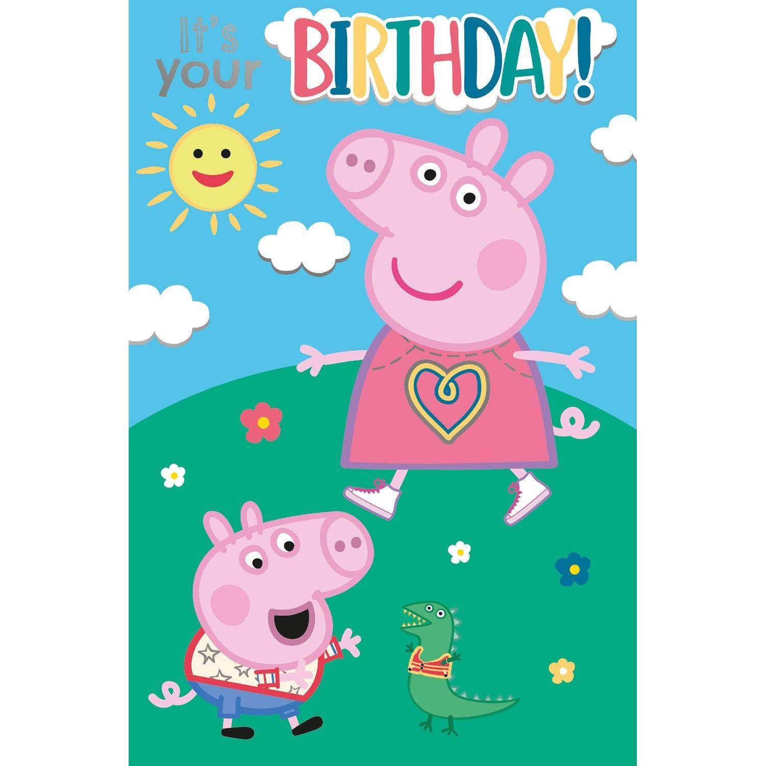 Peppa Pig It's Your Birthday Card Official Product
