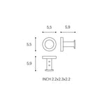 Towel Hook, Robe Hook, Coat Hook, Matt White, Architect S+ Collection