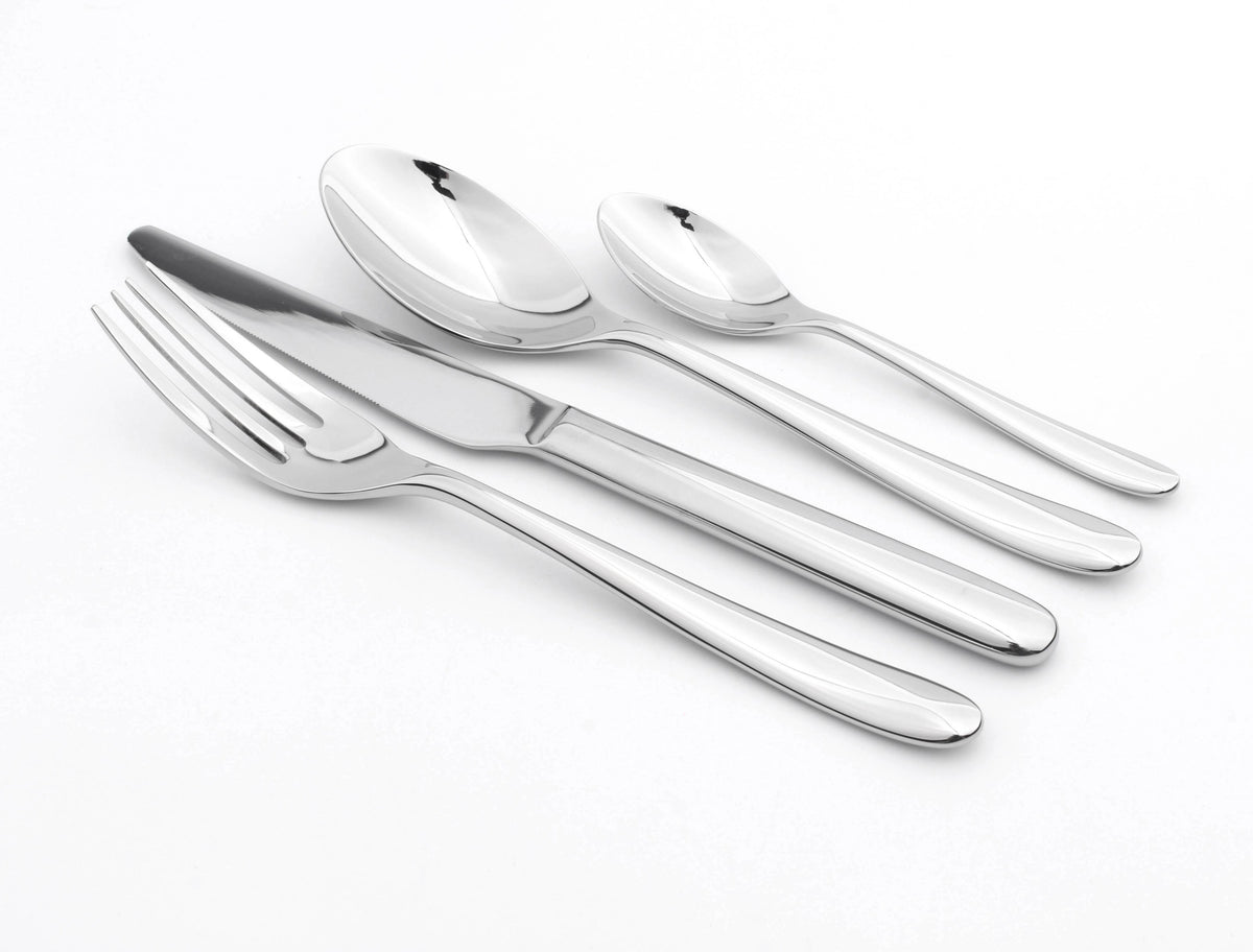 Cutlery Sets Stainless Steel 18/8 Forks Spoons Catering Nova | Set of 32 | Silver