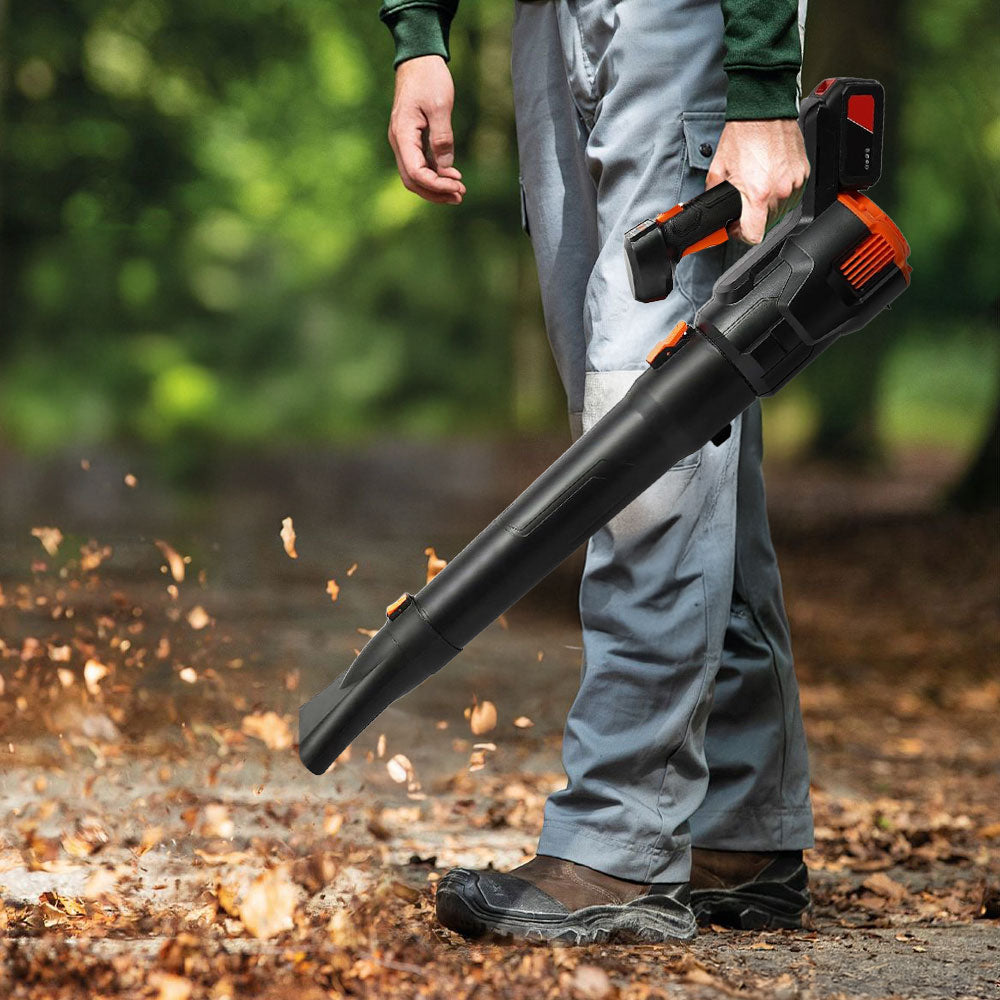 21v Cordless Handheld Leaf Blower With Battery And Charger