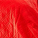 Paragon Diamond Pattern Geometric Velvet Bedspread | 200cm x 200cm | Terracotta