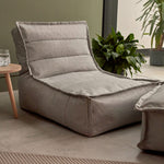 Dolce Indoor Outdoor Bean Bag Lounger Patio Chairs, Grey