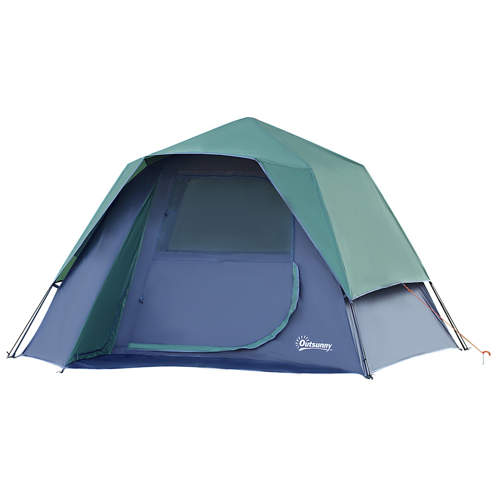 Family Pop-up Camping Tent W/ Removable Waterproof Rainfly