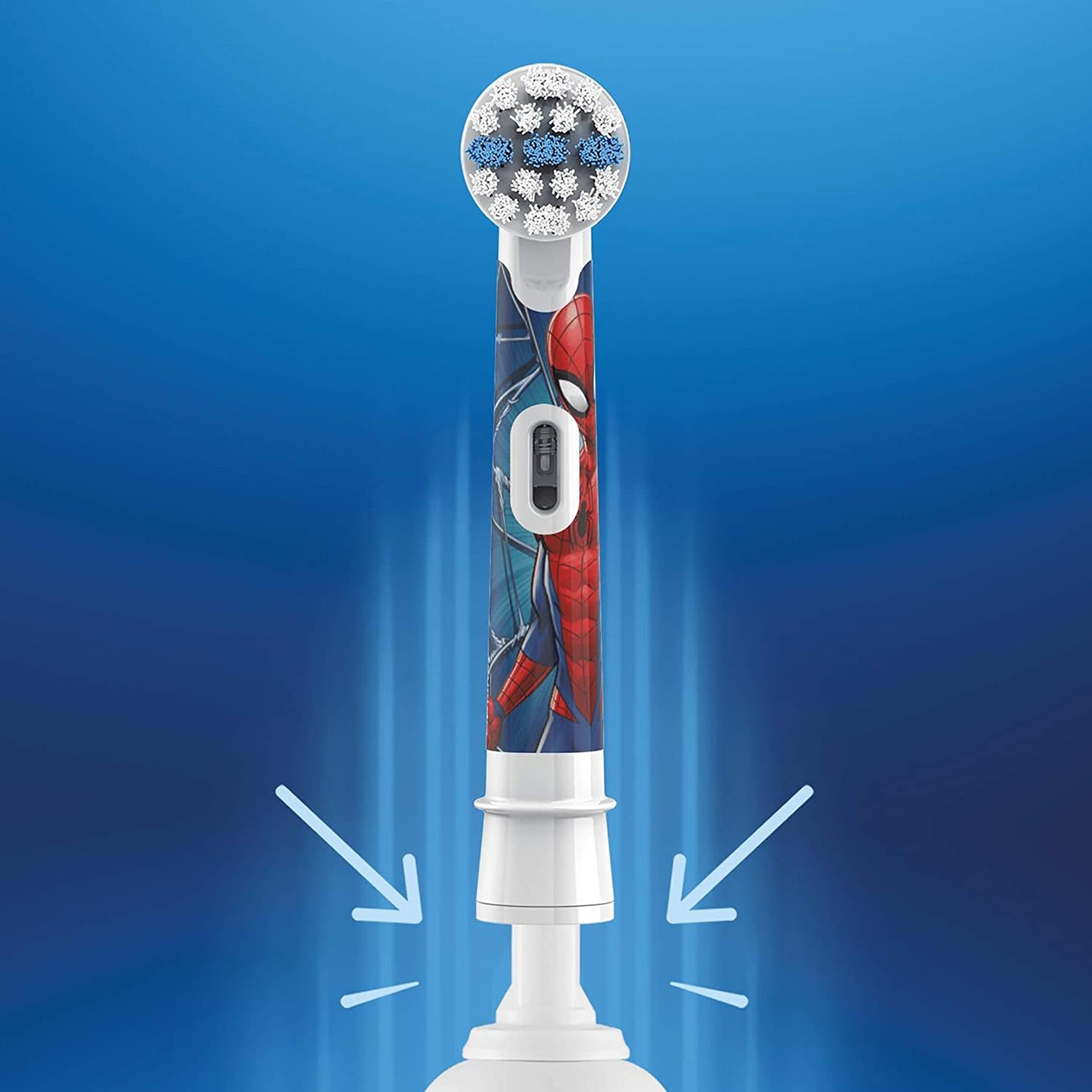 Kids Replacement Toothbrush Heads Extra Soft - Spiderman, Pack Of 4