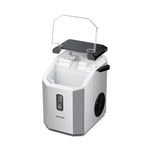 Nugget Ice Maker Portable Ice Machine With Handle, 15kg/24h, Ready In 5 Minutes, Self-cleaning, Easy To Use For Home | Silver