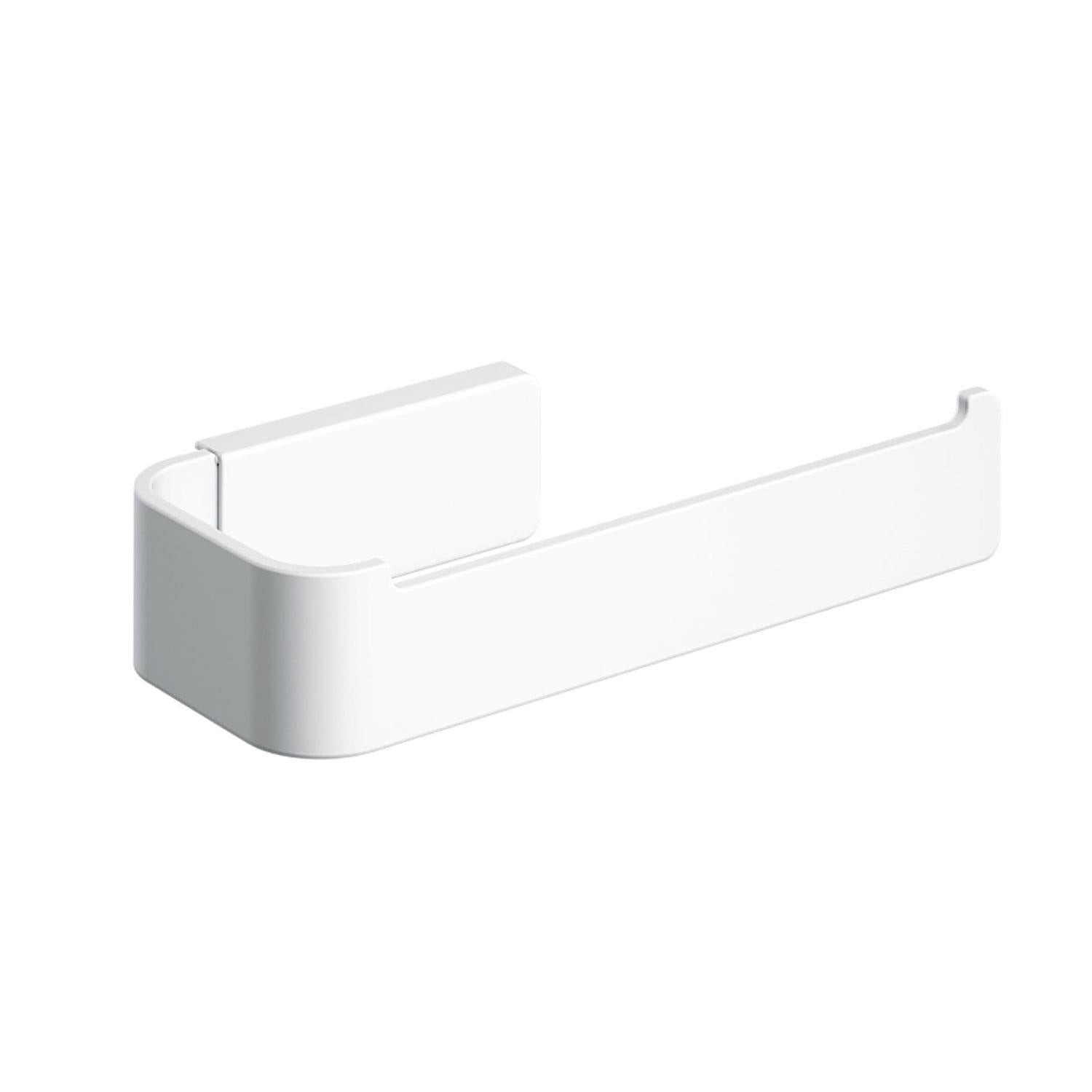 Toilet Roll Holder, Matt White, Self-adhesive Option,nea Collection