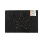 Star Embossed Doormat | Medium | Black