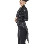 Sequin Tailcoat Jacket, Ladies | Medium | Black