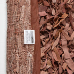 Dallas Leather Shaggy Rug | 150cm | Brown