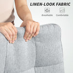 Fabric Office Chair, Computer Desk Chair | Light Grey