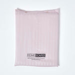 Egyptian Cotton Stripe Duvet Cover With Pillowcase, 330 Tc | King | Dusky Pink