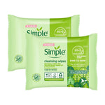 Double Sided Cleansing Biodegradable Facial Wipes, 25pcs | Set of 2