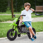12v Kids Electric Motorbike W/ Twist Grip Throttle, Music | Green