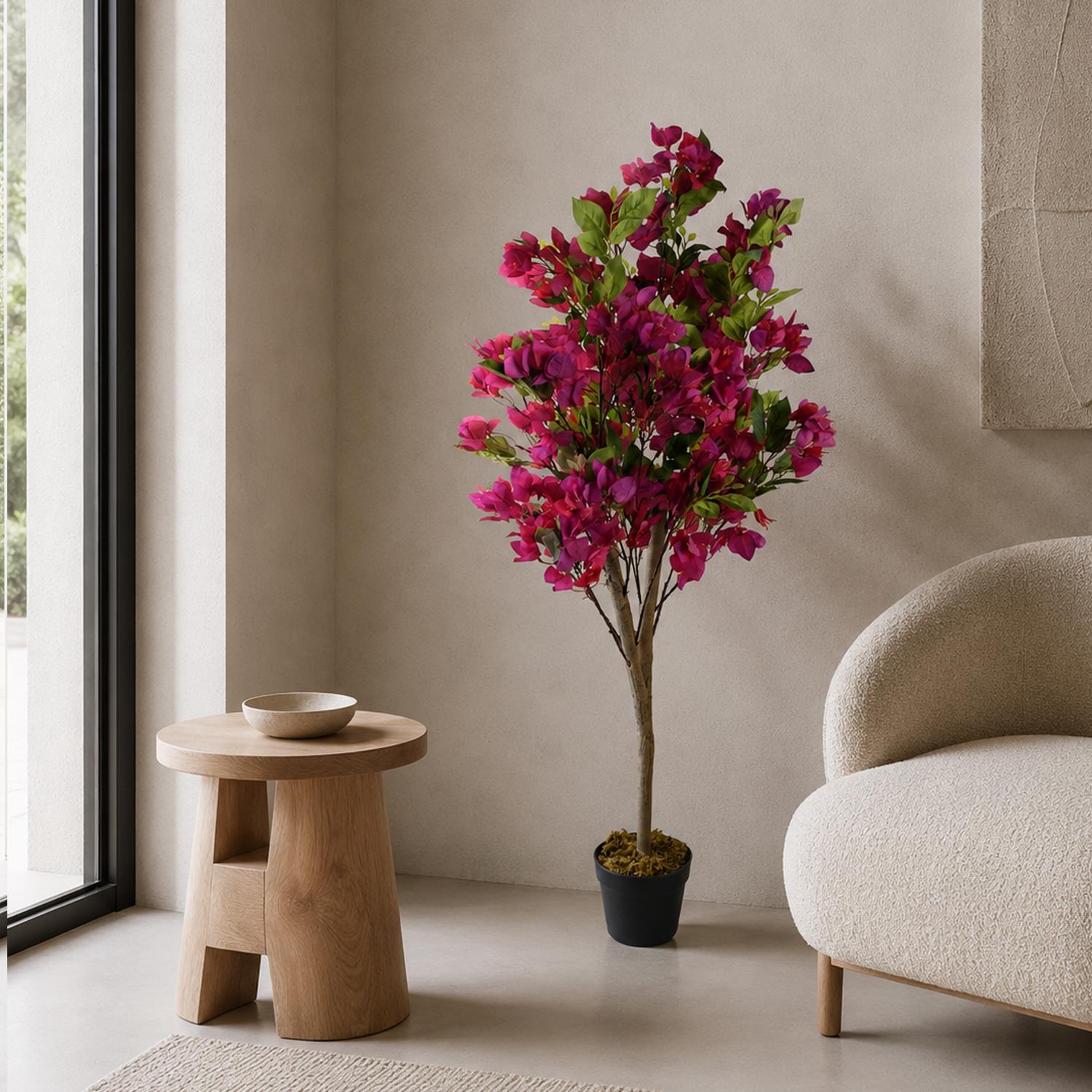 Artificial 120cm Pink Bougainvillea Tree