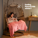 Single Fleece Blanket - Blush