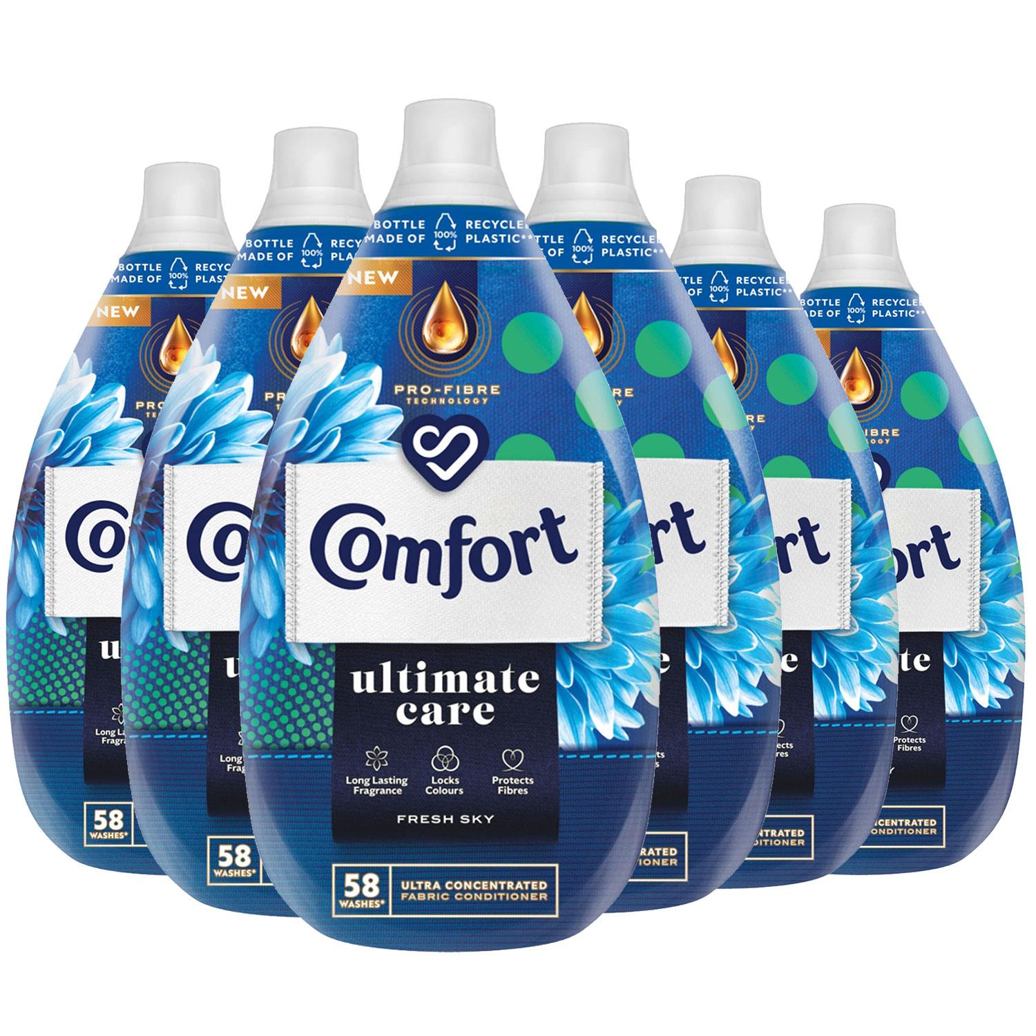 Ultimate Care Fresh Sky Concentrated Fabric Conditioner 58w, 870ml | Set of 6
