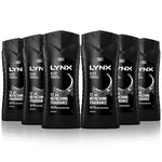 Fresh Charge Shower Gel Body Wash, Black, 500ml, 6 Pack