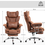 High Back Desk Chair | Dark Brown