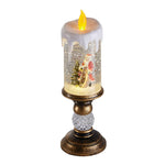 Christmas Led Candle Ornament With Santa Claus Design – Festive Holiday Decoration