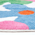 Cotton Tufted Multi Colour Floral Children Rug