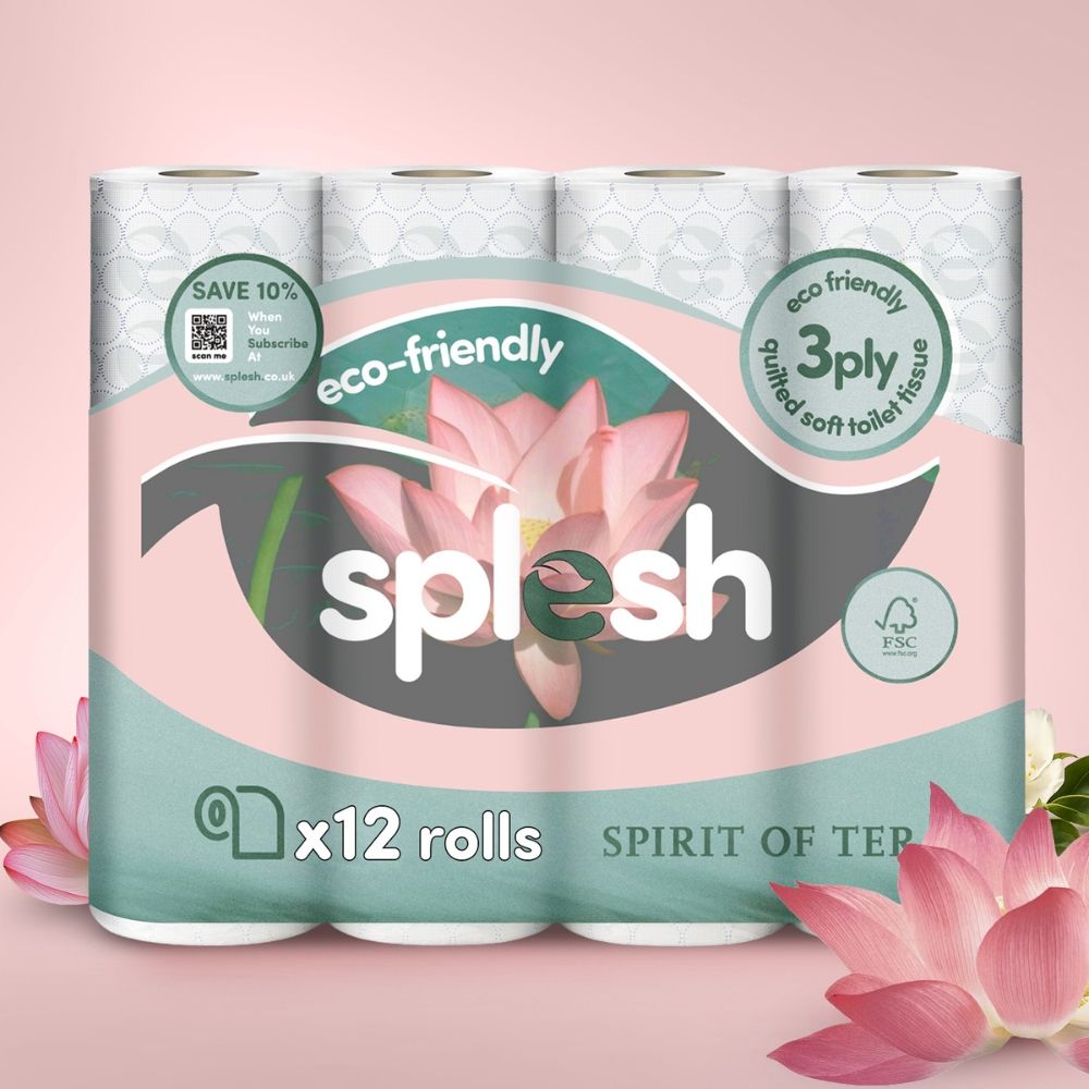 Toilet Roll, Spirits Of Tera – Quilted Soft 3-ply Tissue | 12 Rolls | White
