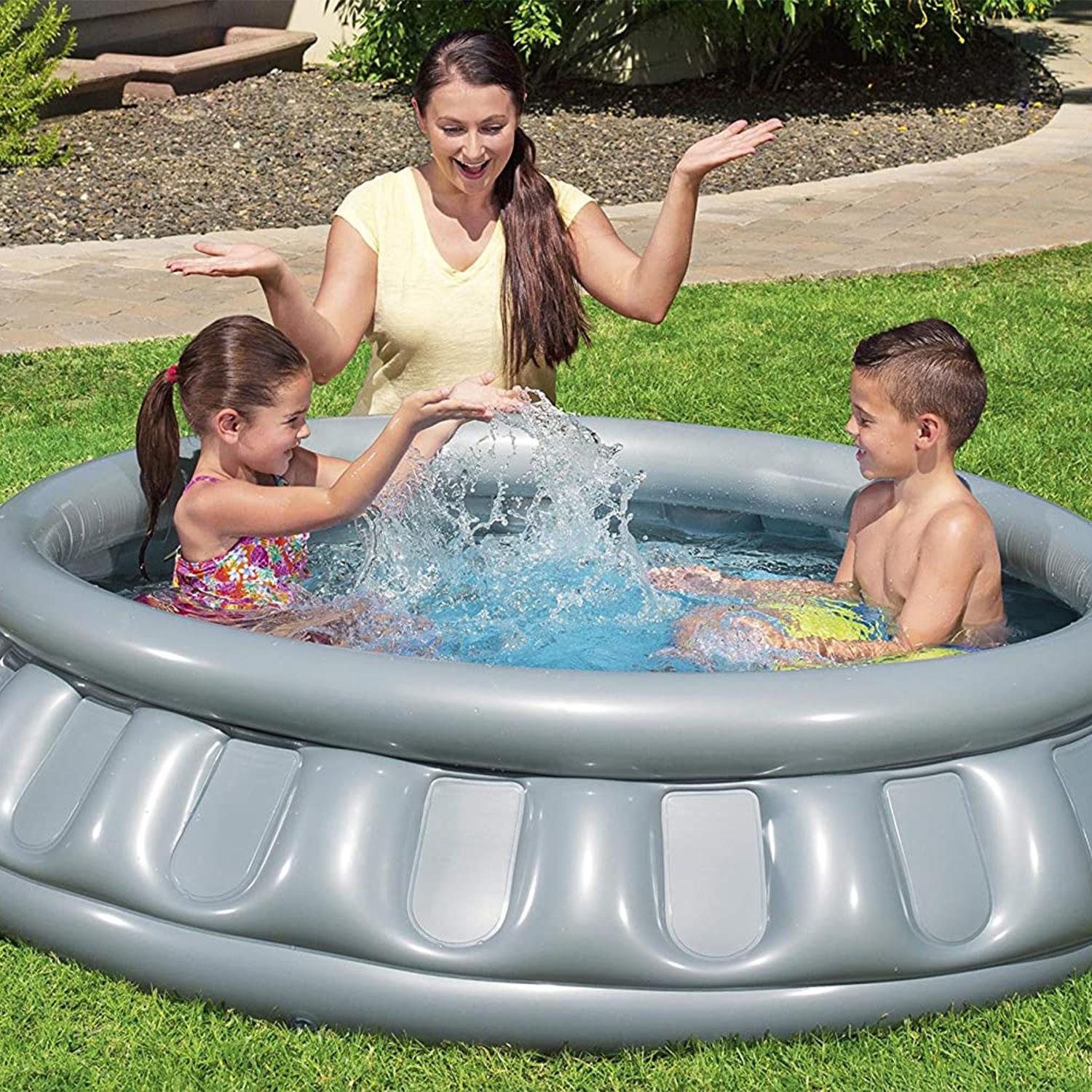 Swimming Pool, 1.5m Spaceship Above Ground Pool With Patch Repair Kit