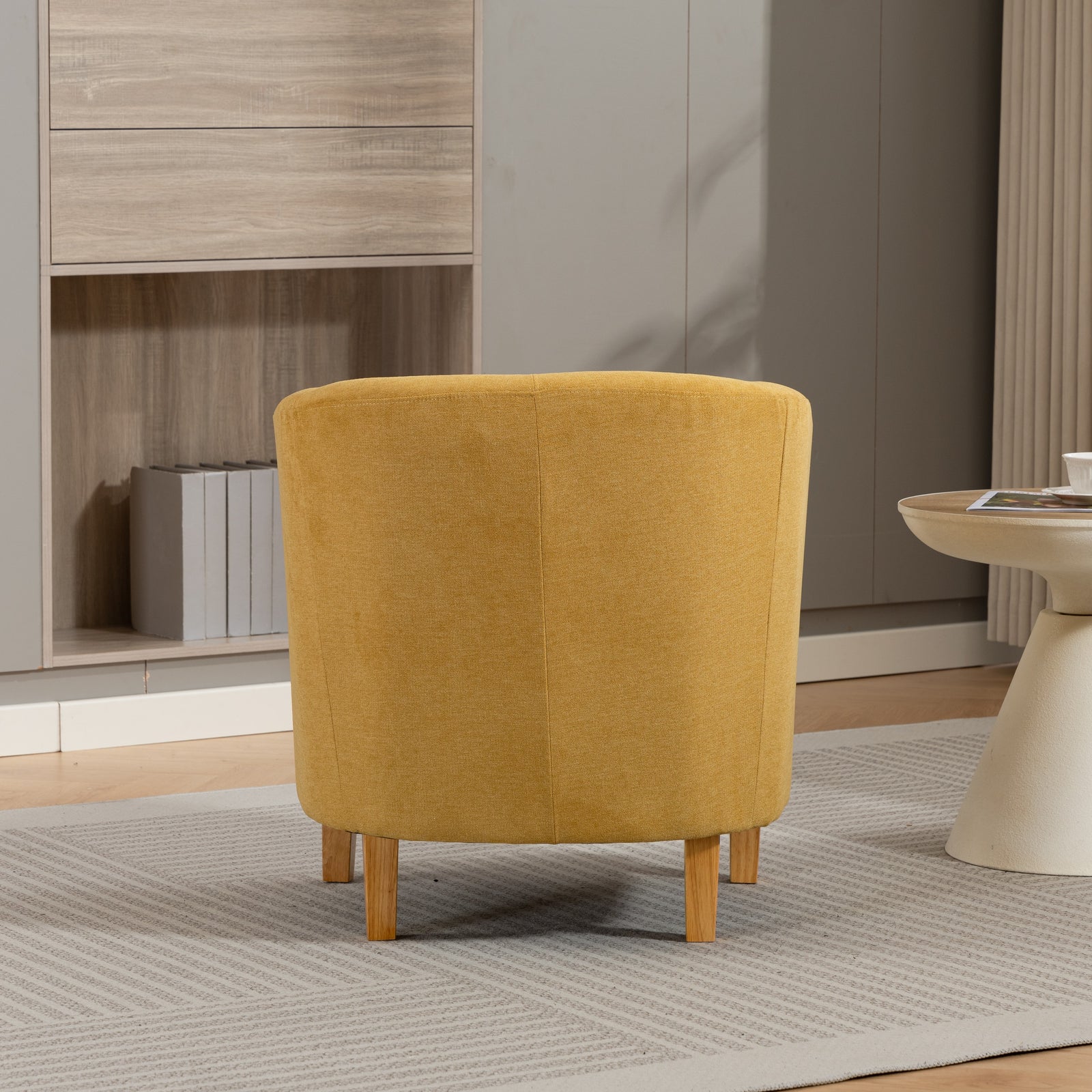Millie Fabric Accent Chair | Yellow