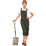 Ww2 Land Girl Costume | Large | Green