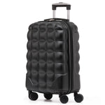 55x35x20cm Hard Case Bubble Carry On Suitcase - 100+ Airline Approved | Cabin | Black