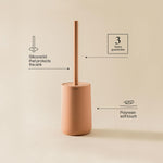 Toilet Brush, Free-standing, Polyresin, Blossom Pink, Saona Collection