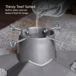 Premium Christmas Tree Stand With 1l Water Reservoir | Silver