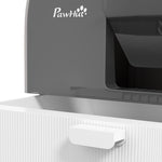 Cat Litter Box W/ Hood, Scoop, Filter, Flap Door | Gray