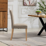 Set Of 2 Maiolo Fabric Dining Chairs | Brown