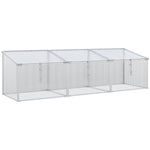 Outdoor Aluminium Greenhouse Polycarbonate 180x51x51cm