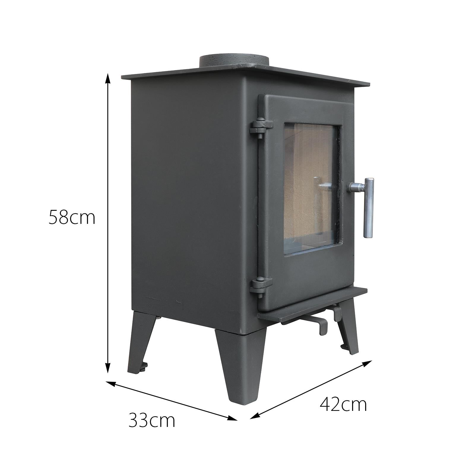 Milano 5kw Steel Multifuel Stove | 5kw | Steel