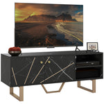Tv Unit For Living Room Black Marble