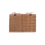 Wicker Light Steamed Cotton Lined Storage Basket | Small | Brown