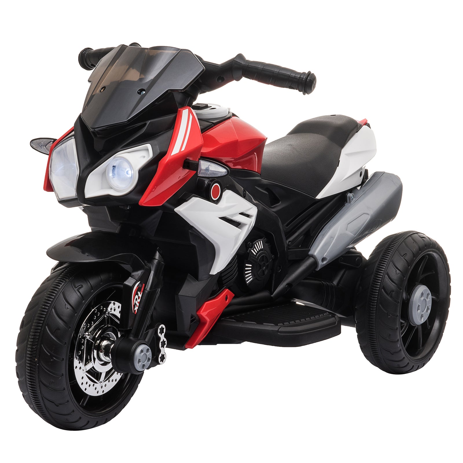 Kids Electric Motorcycle Ride-on Toy 6v Battery Music Horn Lights | Red