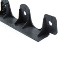 Invisible Lawn Edging - Flexible Recycled Plastic Garden Edging | Set of 6 | Black