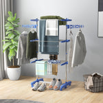 3/4 Tier Clothes Airer Stainless Steel Clothes Drying Rack | Medium | Blue