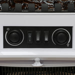 Freestanding Fireplace Flame Effect Electric Heater Burning | One Size | White