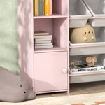 AIYAPLAY Kids Toy Storage Organiser With 8 Removable Storage Bins, Pink