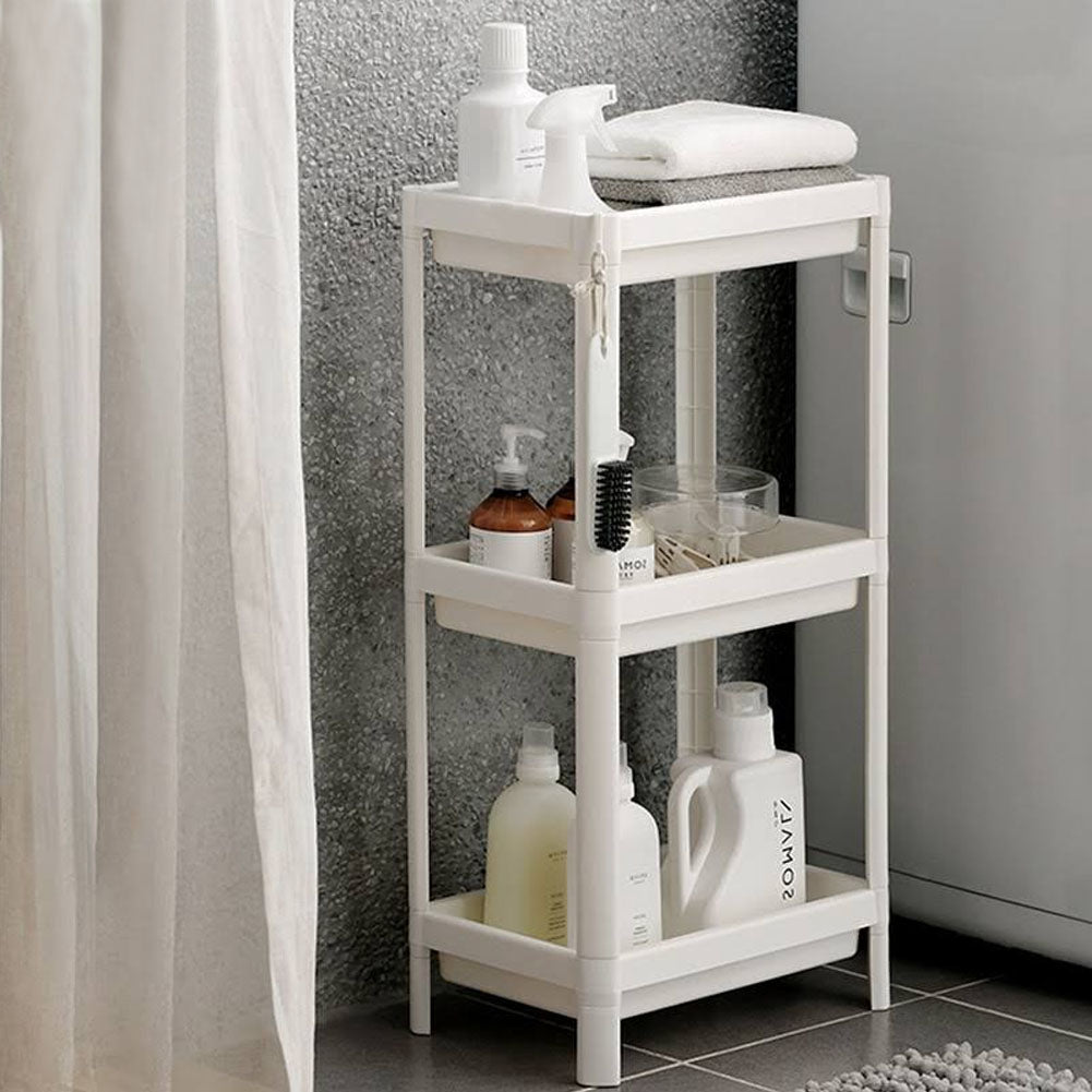 3-tier Multifunction Plastic Storage Rack For Kitchen Or Bathroom
