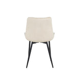 Erica Plush Velvet Comfort Dining Chairs - Set Of 4 | One Size | Beige