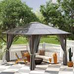 3x3.6m Hardtop Gazebo With Polycarbonate Roof